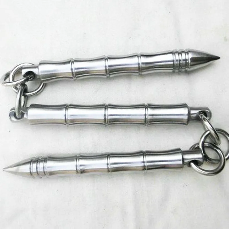 Thre-section whip-3 Короткий хлыст из нержавеющей стали, три секции/четыре секции, хлыст для самообороны, боевой хлыст, круглая хлыст, голова для боевых искусств, хлыст, кунг-фу - Цвет: Thre-section whip-3