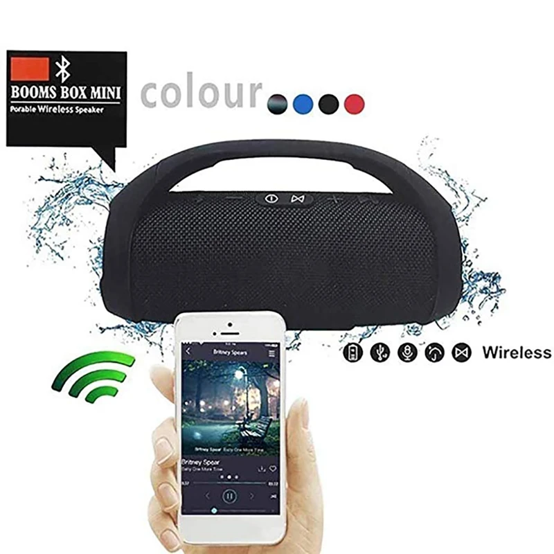 Мини музыкальный динамик сабвуфер с двумя рожками для Bluetooth ручной портативный беспроводной уличный звуковой ящик для верховой езды кемпинга вождения