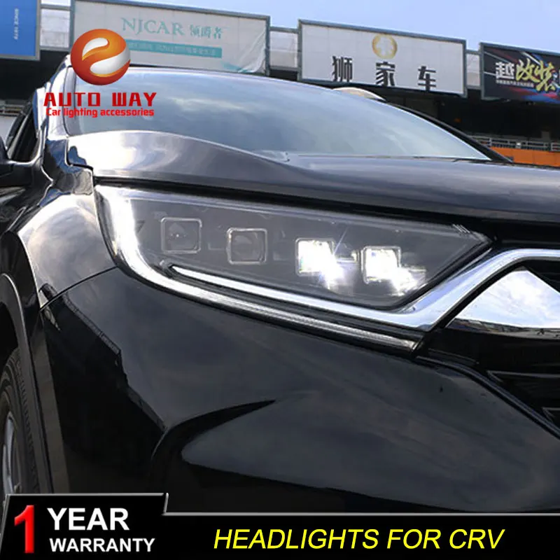 Автомобильный Стильный чехол на голову для Honda CRV- фары светодиодный Honda CR-V фары DRL двойной луч Биксенон HID