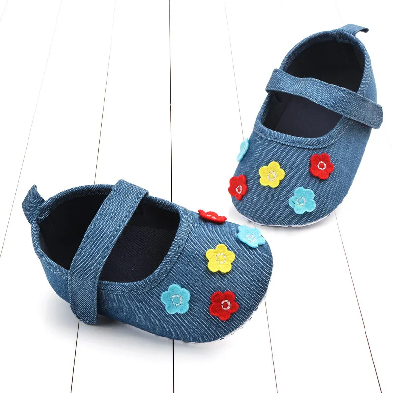 

Babies' Toddler Shoes Soft Bottom Newborns Shoes Baby Cotton Shoes Velcro Flower Shoes 2058