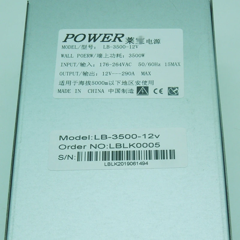 PSU для LeyBold одноканальный 12V E10.3 17*6P 3500W источник питания LB-3500-12V
