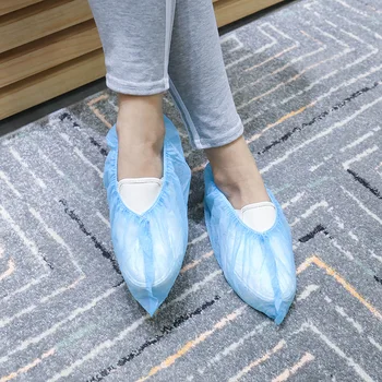 

100pcs/pack Disposable Shoe anti-static Cover Dustproof Non-slip Dhoe Cover Non-woven Shoe Cover Household Foot Cover