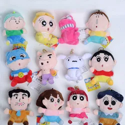 Colgante de peluche de Bandai Shin Chan para niños, muñeco de dibujos animados de estilo Kawaii, crayón japonés, regalo