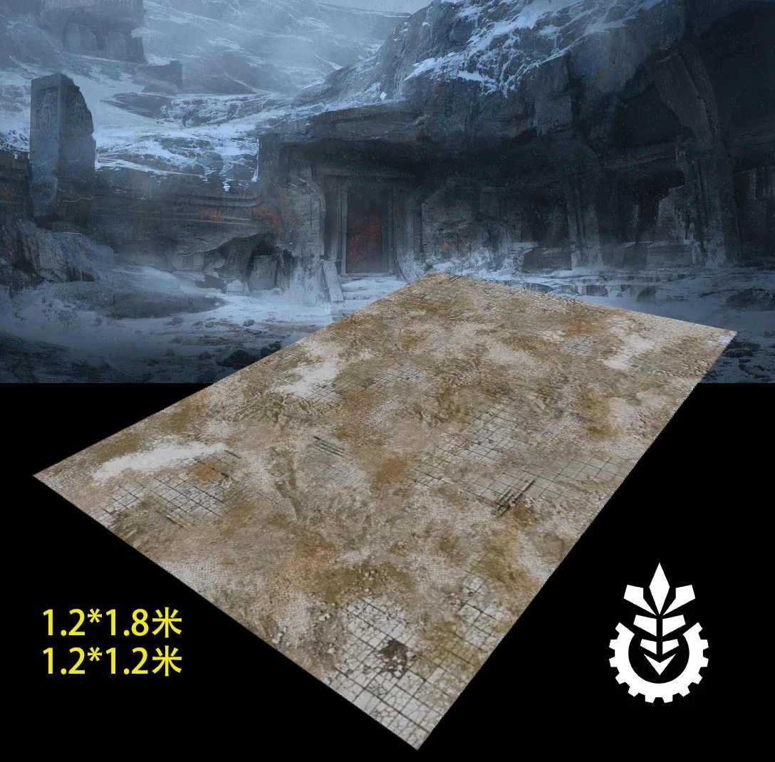 Frozen Earth Temple For War 40K PP Hammer Gaming Large Blanket Mouse Pad Gamer Tabletop Mouse Mat C