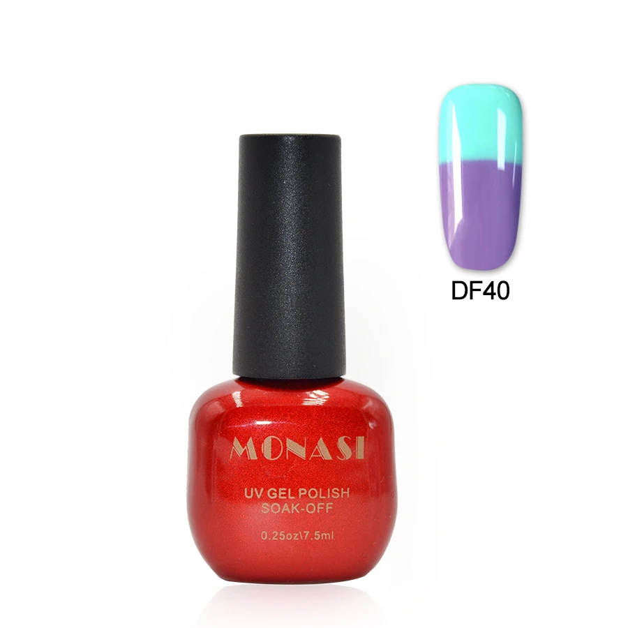 Thermo Varnish Changing Gel Nail Polish Soak Off UV Nail Gel Lacquer UV/LED Gel Temperature Varnish Gel Long Lasting - Цвет: DF40
