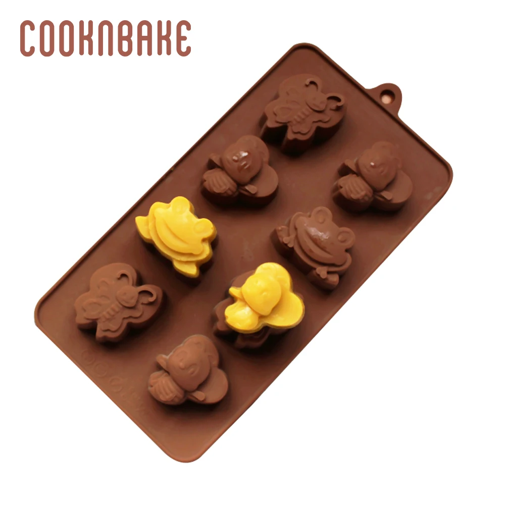 COOKNBAKE лягушка шоколадная Форма Силиконовые формы для конфет липкий лед