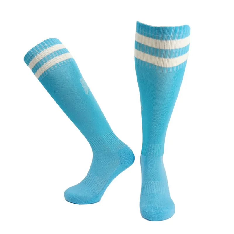 Детские спортивные футбольные гольфы для взрослых полосатые носки до колена бейсбольные носки компрессионные уплотненные полотенца спортивная одежда