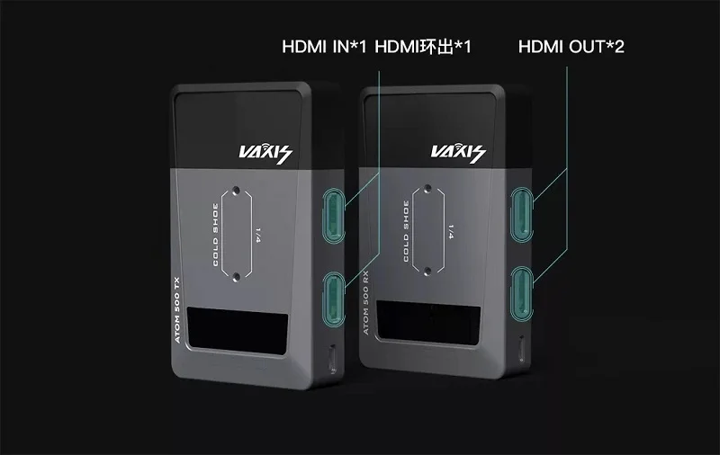 Vaxis ATOM 500 беспроводной двойной HDMI 1080P для камеры Ipad видео HD передатчик приемник VS Hollyland mars 300