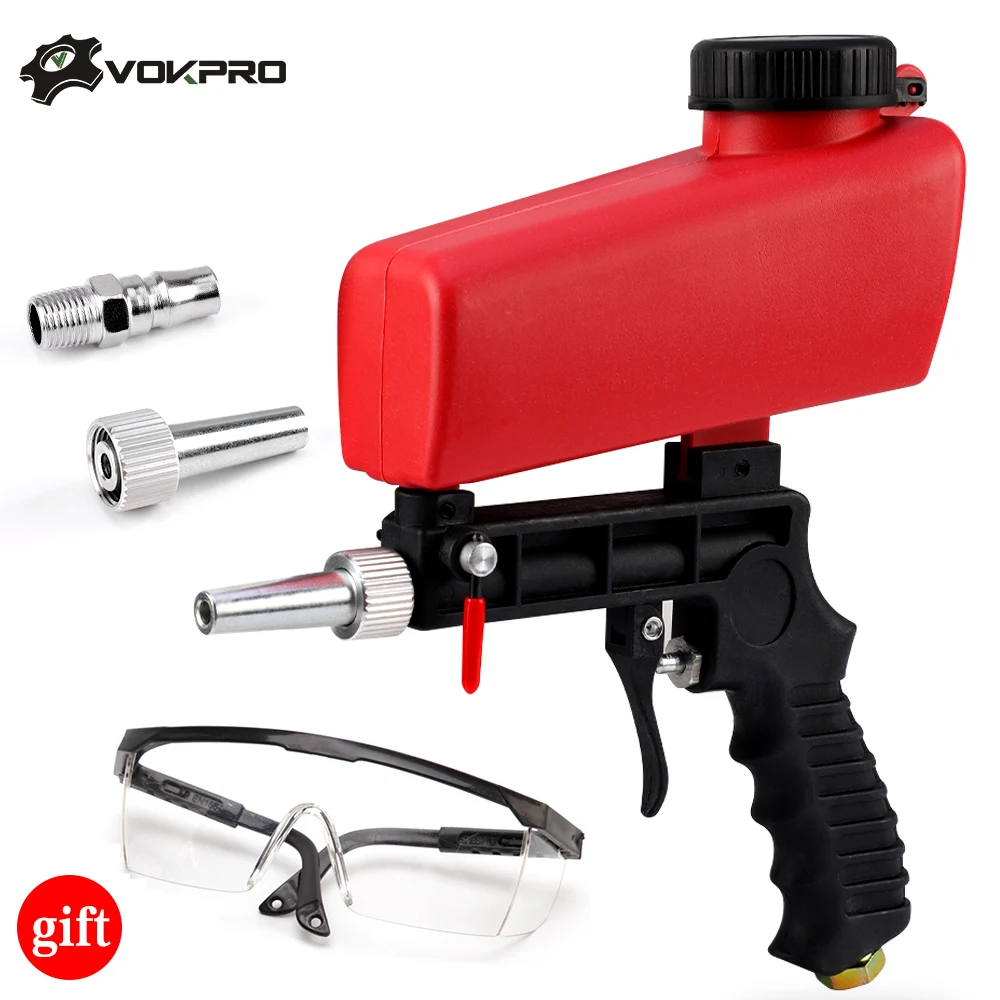 Máquina chorreadora de arena pulverizadora de mano, dispositivo de pulverización de óxido, lijado de aire, neumática, eliminación de hierro, grabado de espejo de vidrio