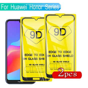 

2PCS 9D Full Glue Tempered Glass For Huawei Honor 8c 8x 8a Pro 8s Screen Protector Glass On Honor 8c 8x 8a 8s Safety Film Glass
