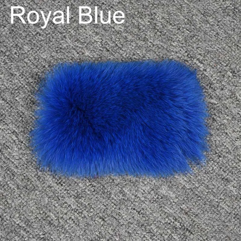 Royal Blue Женское роскошное пальто из натурального Лисьего меха, высокое качество, куртки из натурального меха, зимние толстые теплые пушистые S7565 - Цвет: Royal Blue