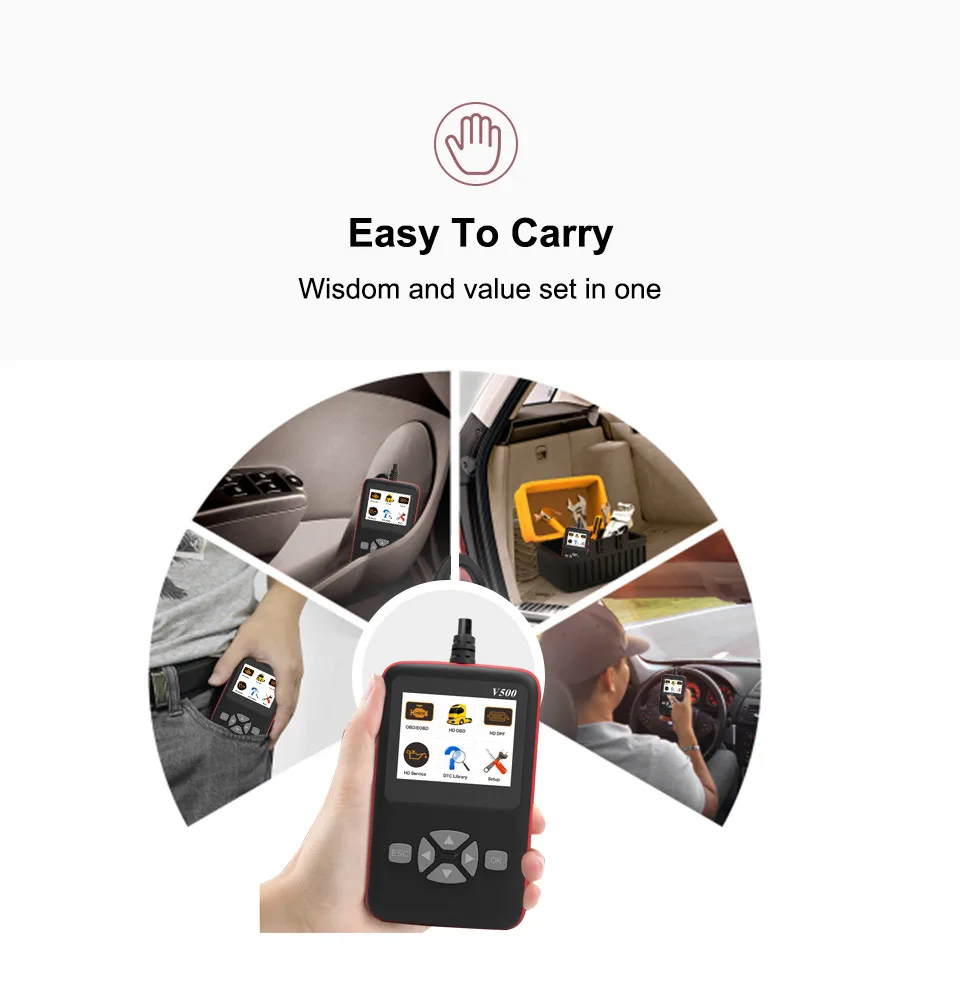 AOSHIKE универсальный автомобильный Lanch OBD диагностический инструмент OBDII протоколы считыватель кодов тюнинг умный инструмент сканирования
