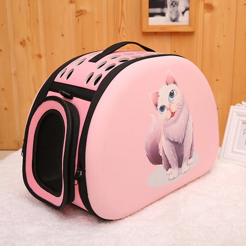 Dog Carrier Bag Portable Cats Handbag Foldable Travel Bag Puppy Carrying Mesh Shoulder Pet Bags