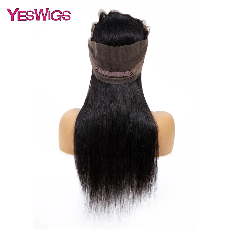 Yeswigs Hair Malaysian Straight Lace Frontal Closure 360 Lace Frontal With Baby Hair Remy Human Hair Closure Free Part (3)