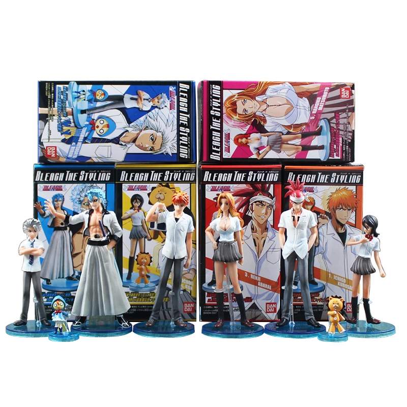 Крутая игрушка 8 шт./лот отбеливатель Kurosaki Ichigo Kuchiki рукава Aizen Sousuke Hitsugaya Toushirou ПВХ