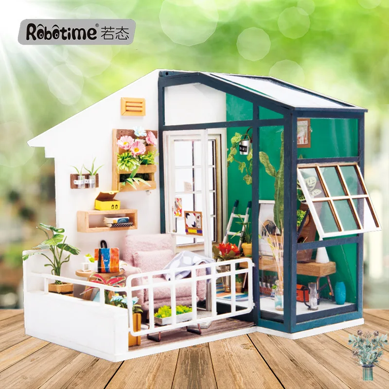 

Robotime If to 3D Jigsaw Puzzle Assembled Model Handmade DIY Hut Creative Birthday Gift South Wind Nap
