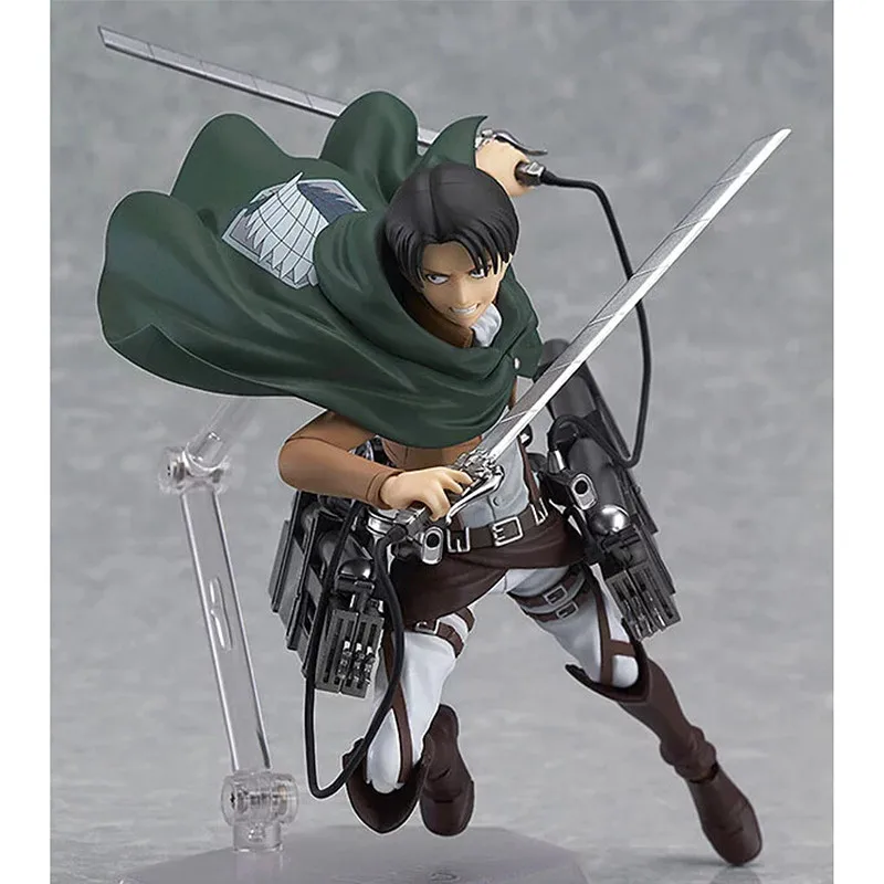 Атака на Титанов Mikasa Ackerman Аниме Фигурки игрушки Figma 203 213 фигурка супер герой ПВХ