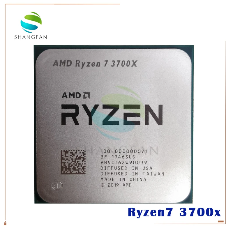 Процессор AMD Ryzen 7 3700X R7 3 6 ГГц 7NM L3 = 32M 100 000000071 Восьмиядерный шестнадцатипоточный