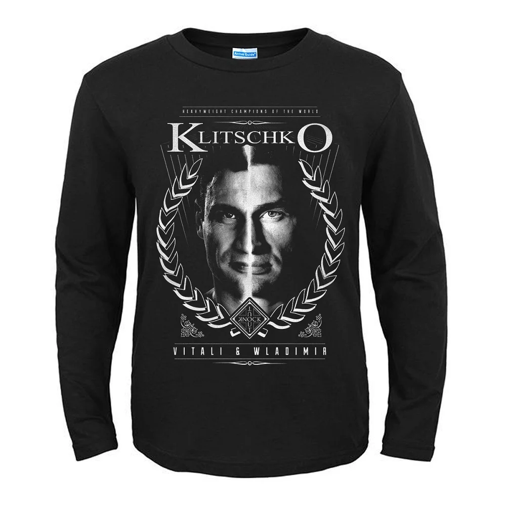 4 дизайна Klitschko модная мужская и женская рубашка с длинными рукавами mma Хлопок Уличная винтажная боксер, боксерские герои - Цвет: 3