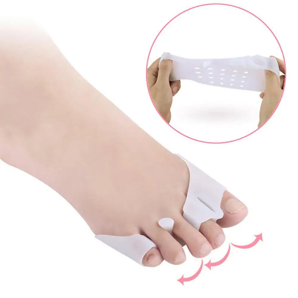 1 пара разделителей для пальцев Bunion эластичный корректор выпрямитель разделитель пальцев Bunion рельеф для Bunion Hallux стопа с вальгусной деформацией инструмент для ухода