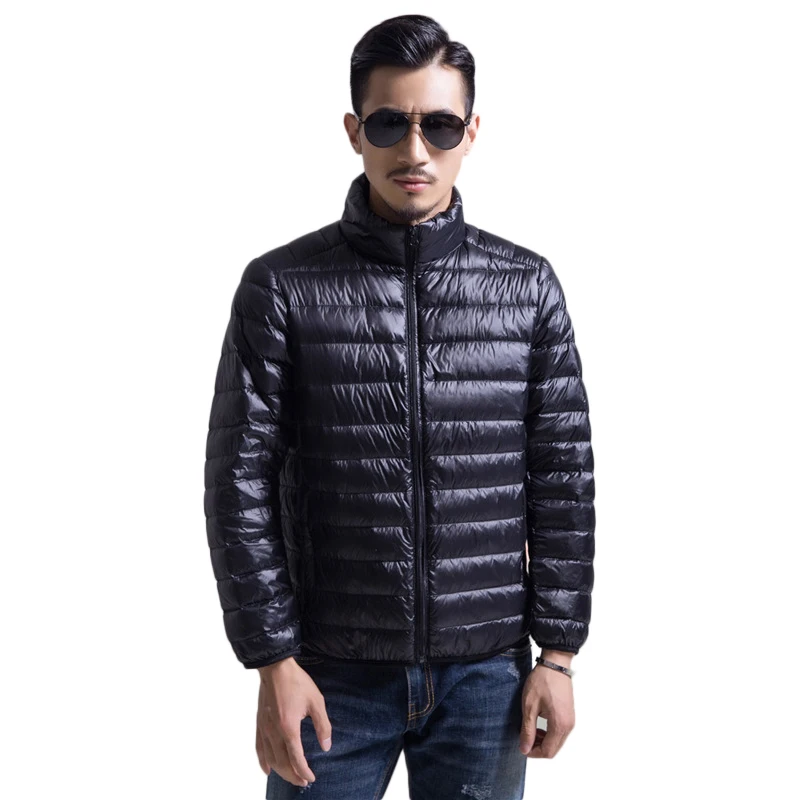 Новинка 2021 легкая переносная мужская пуховая куртка мужское зимнее пальто с