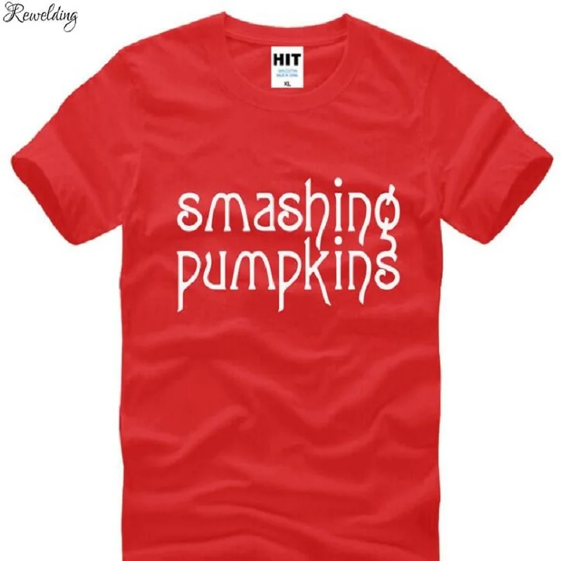 New Designer Smashing Pumpkins T Shirts Men Cotton Short Sleeve Rock Band Man T-Shirt Fashion Male Punk Roll Tops Tees | Мужская одежда