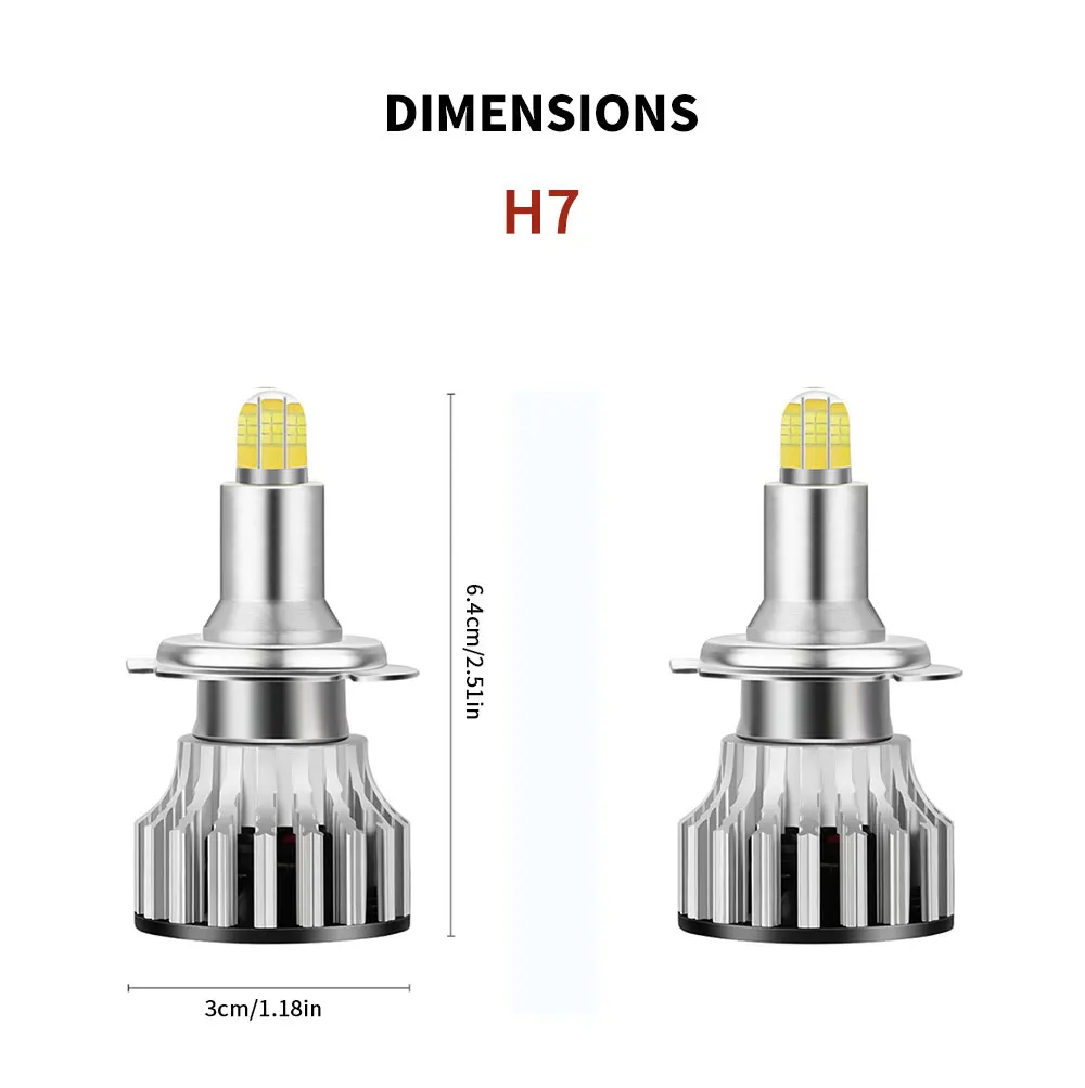 2 шт. H1 светодиодный H7 H11 H8 9005 9006 HB4 HB3 H4 Светодиодный лампочки Canbus автомобилей головной светильник 120W 18000LM 6500K светодиодный противотуманный фонарь авто светильник помощи при парковке