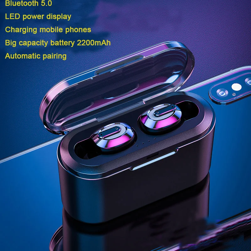 

T2 tws mini wireless/bluetooth earphones/headphones 6D stereo Bluetooth headsets game earpiece/earbuds with microphone