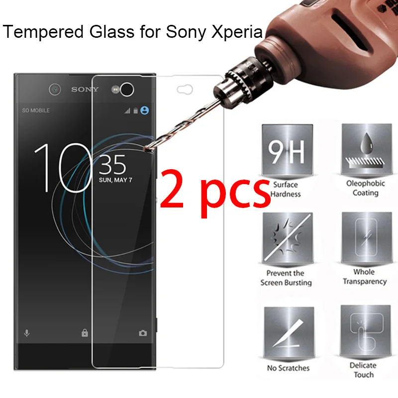 Стекло защитное Vacusg для Sony Xperia (разные модели) 9H 1-2шт. | Мобильные телефоны и