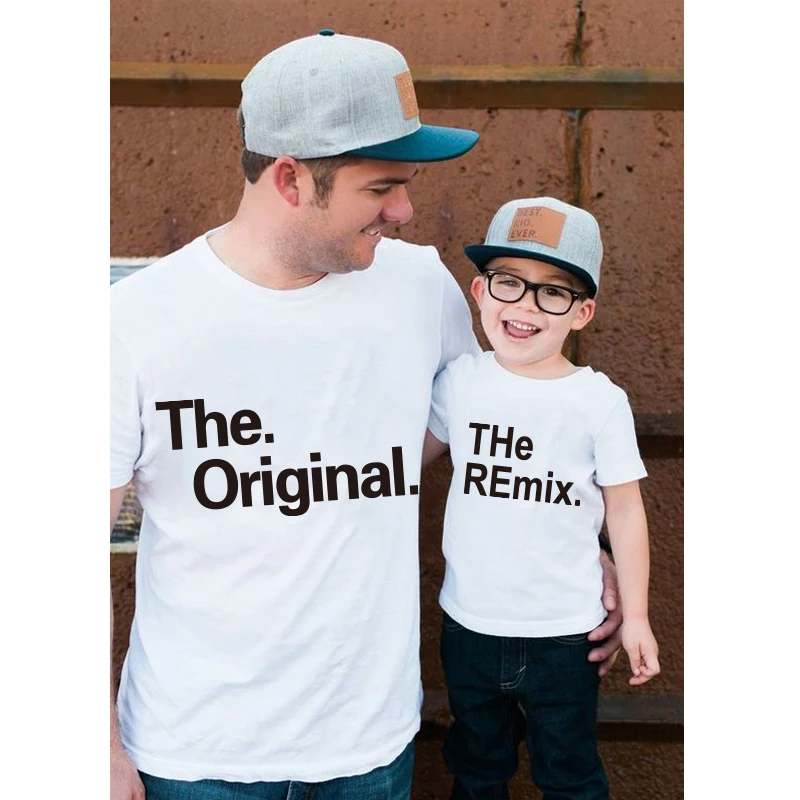 Matching Outfits Family Daddy Mom Kids T-shirt Baby Bodysuit Father Son Clothes Father's Day Gift
