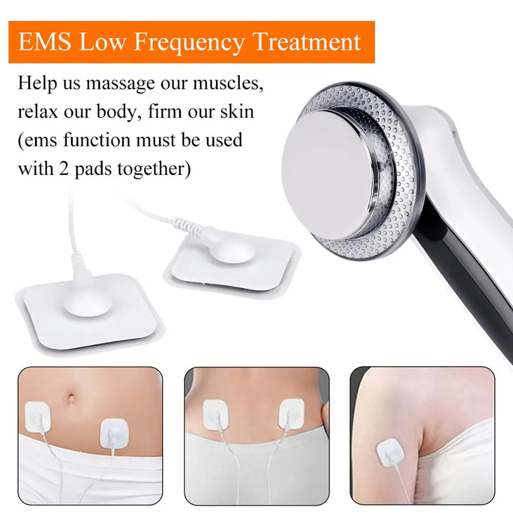 6in1 Ultrasound Cavitation EMS Anti Cellulite Body Slimming Massager LED Galvanic Ion Ultrasonic Therapy Anti Cellulite Machine