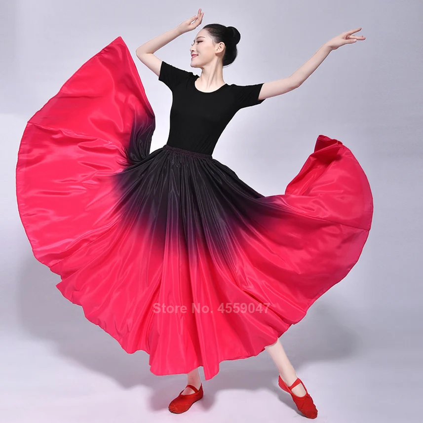 ZYLL Jupe Flamenco pour Femmes Classique Costume De Danse Espagnole Robe Gipsy