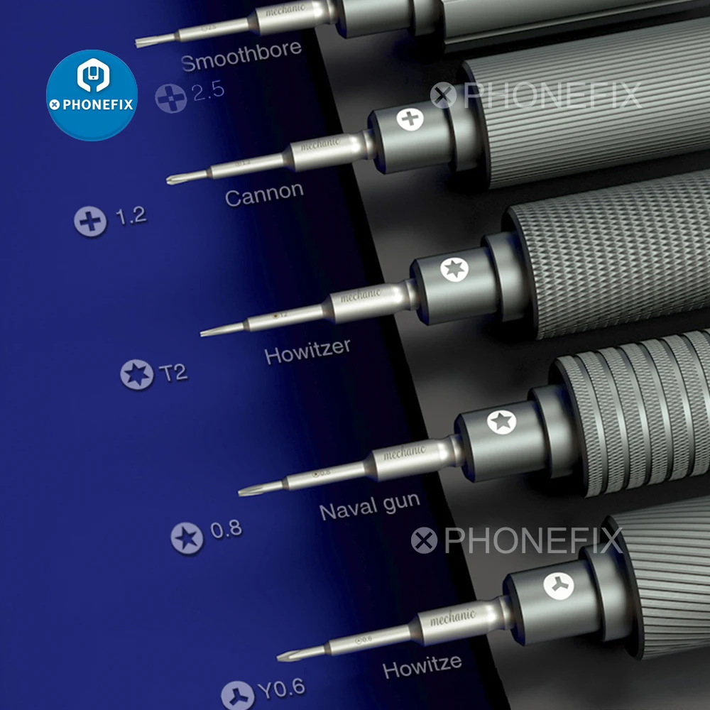 Набор прецизионных отверток Mechanic iShell Pentalobe Phillips Torx T2 Y0.6 выпуклый крест для
