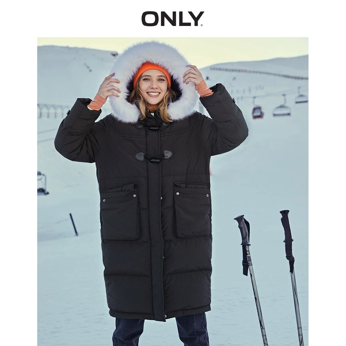 

ONLY women's Long Horn Button Down Jacket | 119312531