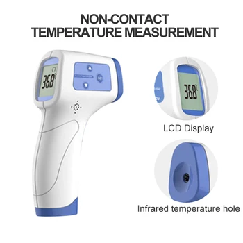 

Infrared Thermometer Body Non-Contact Temperature Measure Tool With LCD Screen for Baby Adult Forehead Thermometer Gun