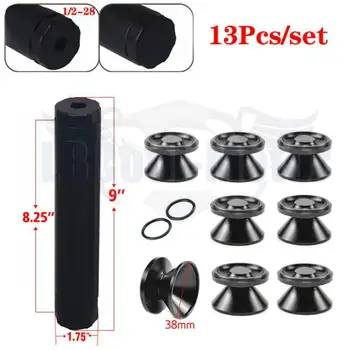 

9inch 1/2-28 5/8-24 13PCS ONE SET Black Silver Auto Car Fuel Filter Fuel Trap Solvent Filter For NAPA 4003 WIX 24003 Car Assy