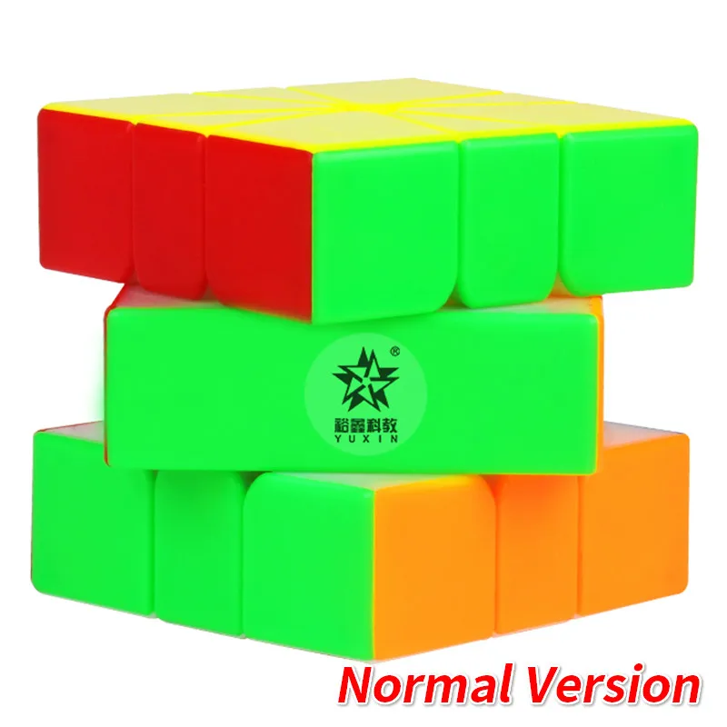 Yuxin маленький магический косой Магический кубик без наклеек 2x2x2 3x3x3 SQ-1 Megaminxed Cube Puzzle для начинающих Zhisheng Cubo Magico Kids