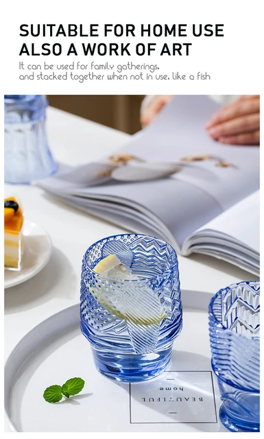 4-piece Stacking Drinking Glass, Koi Fish Shape Stackable Cups Set, Cute  Fish Drinkware Set, Handmade Glassware, Housewarming Gift 