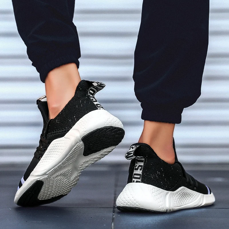 2019 новые дышащие легкие беговые Flyknit износостойкая красная спортивная летняя обувь из вискозы