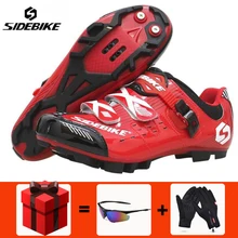 SIDEBIKE дышащая обувь для горного велосипеда, обувь для горного велосипеда с автоматическим замком, обувь для верховой езды, нескользящая обувь для велоспорта, Zapatos de ciclismo