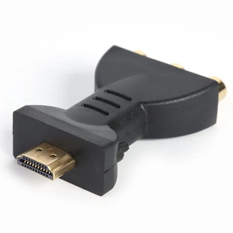 ALLOYSEED HDMI Мужской до 3 RCA Женский преобразователь аудиовизуальных систем аудио/видеоразъем адаптер для 720P 1080P HD tv dvd-проектор домашний кинотеатр