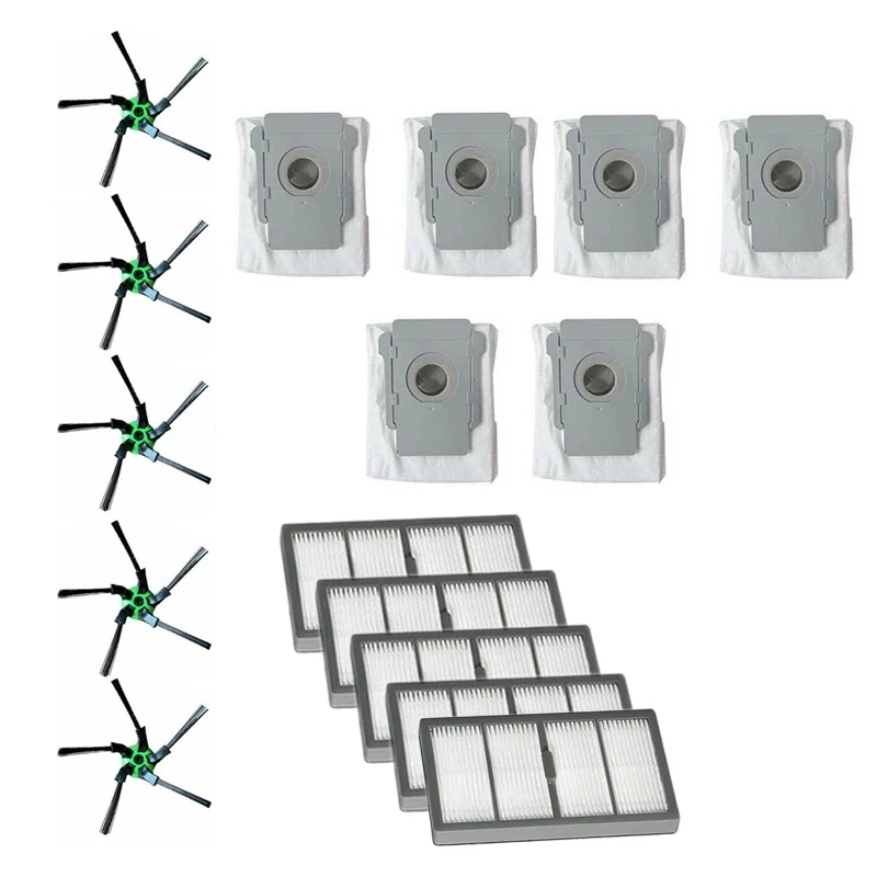 

5 Side Brush + 5 Filter Suitable + 6 Dust Bag for IROBOT ROOMBA S9 S9+ Sweeping Robot Vacuum Cleaner Accessories