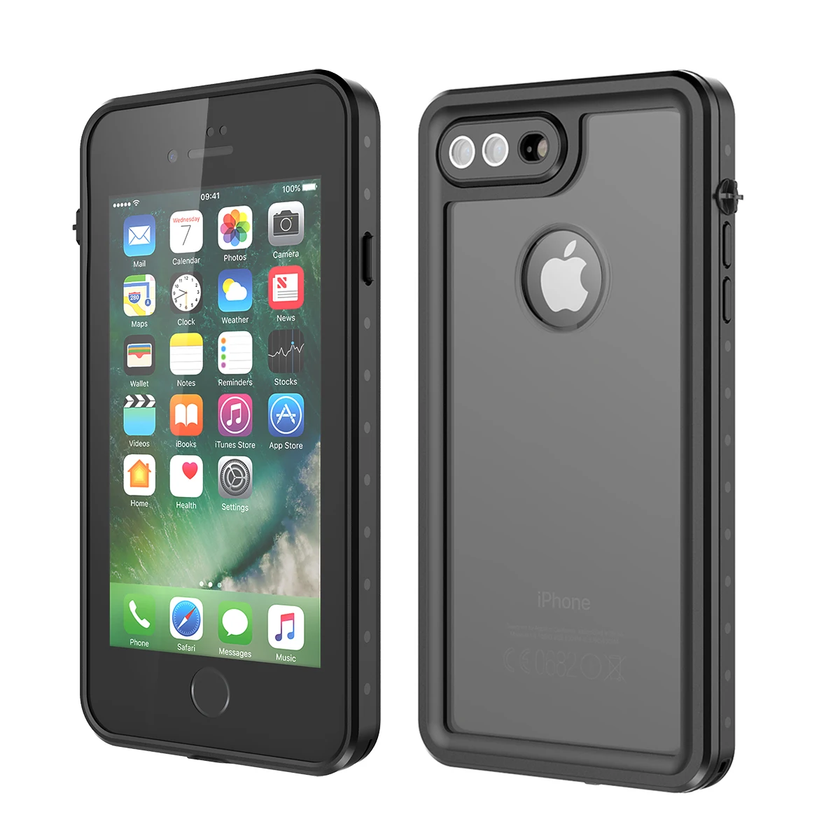 For iPhone 7 8 Plus Водонепроницаемый чехол для iPhone 11 11 Pro 11 Pro Max X Xs Xr Xs Max 7 8 Plus, задний Чехол, противоударный, защита от падения, защита от пыли, Чехол для плавания - Цвет: For iPhone 7 8 Plus