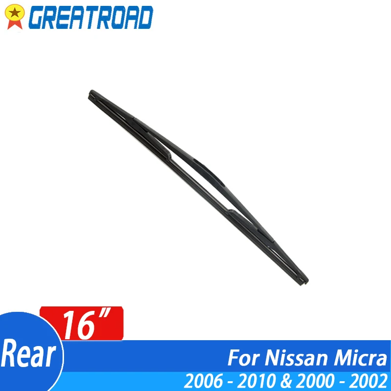 

Рычаги стеклоочистителя 16 "Задняя щетка стеклоочистителя для Nissan Micra 2006 - 2010 & 2000 - 2002 лобовое стекло Защита от солнца на заднее стекло