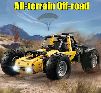 

PUBG RC power function racing off-road vehicle all-terrain off-road climbing car to adjust building blocks brick Christmas, toys