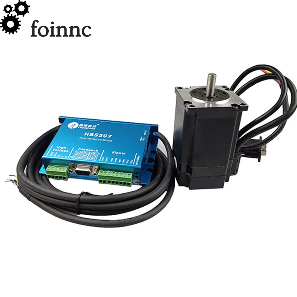 Cloudray Leadshine nema23 трехфазный Гибридный Серводвигатель 2.2нм крутящий момент HBS57 + 573HBM20