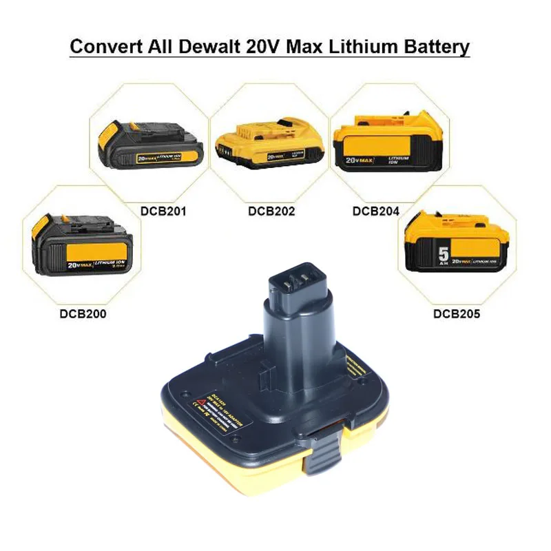 DCA1820 батарея адаптер USB выход для Dewalt DC9096 Ni-cd Ni-MH аккумуляторные инструменты совместим с 20 в Макс литий-ионная батарея DCB200