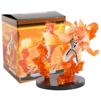 

Anime Naruto Namikaze Minato Rikudousennin Modo Flame Scenes Statue PVC Action Figure Model