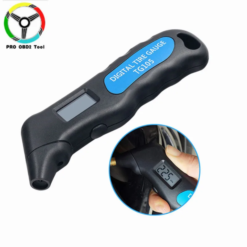 

New TG105 Digital Car Tire Tyre Air Pressure Gauge Meter Manometer Barometers Tester For Cars Trucks Motorcycles Bikes