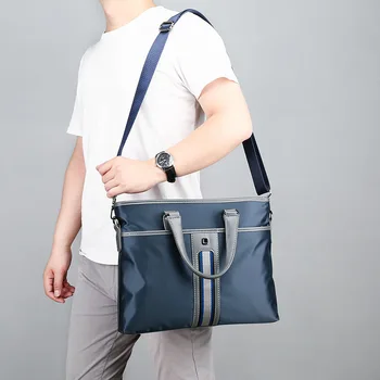 

2020 new men's bag oxford cloth men's handbag business casual one-shoulder messenger bag rucksack male document
